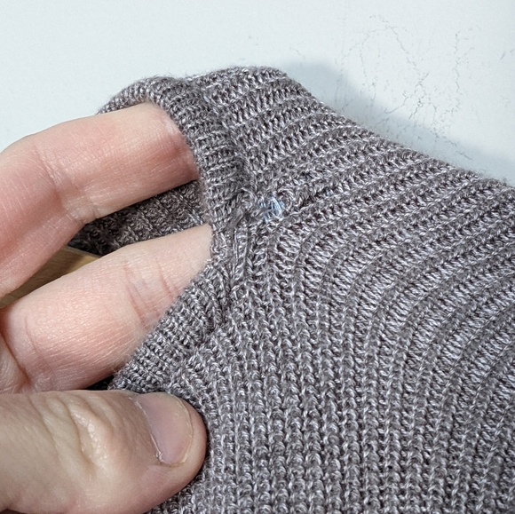 Lululemon Cashmere Divinity Shrug Lunar Rock Iced Iris Gray Poncho Cardigan - Picture 14 of 14